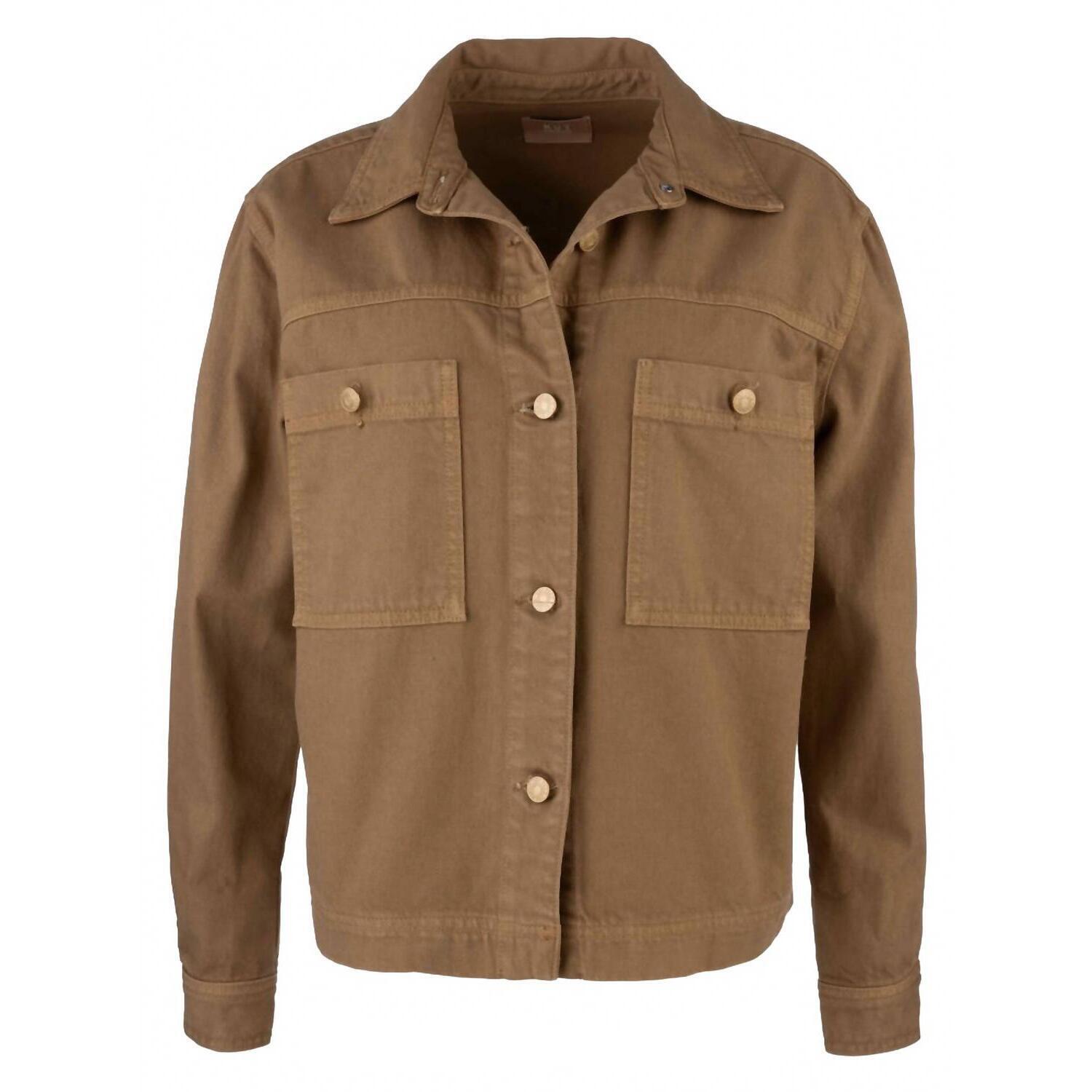 New Kut From The Kloth Women's Placid Shirt Jacket In Camel